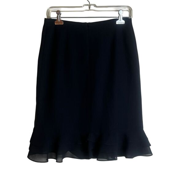 Joseph Ribkoff black flowy chiffon skirt. Size 4 - Picture 8 of 8